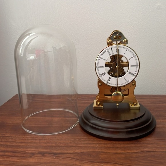 Vintage Du Chateau Dome Clock in gold - Picture 4 of 11